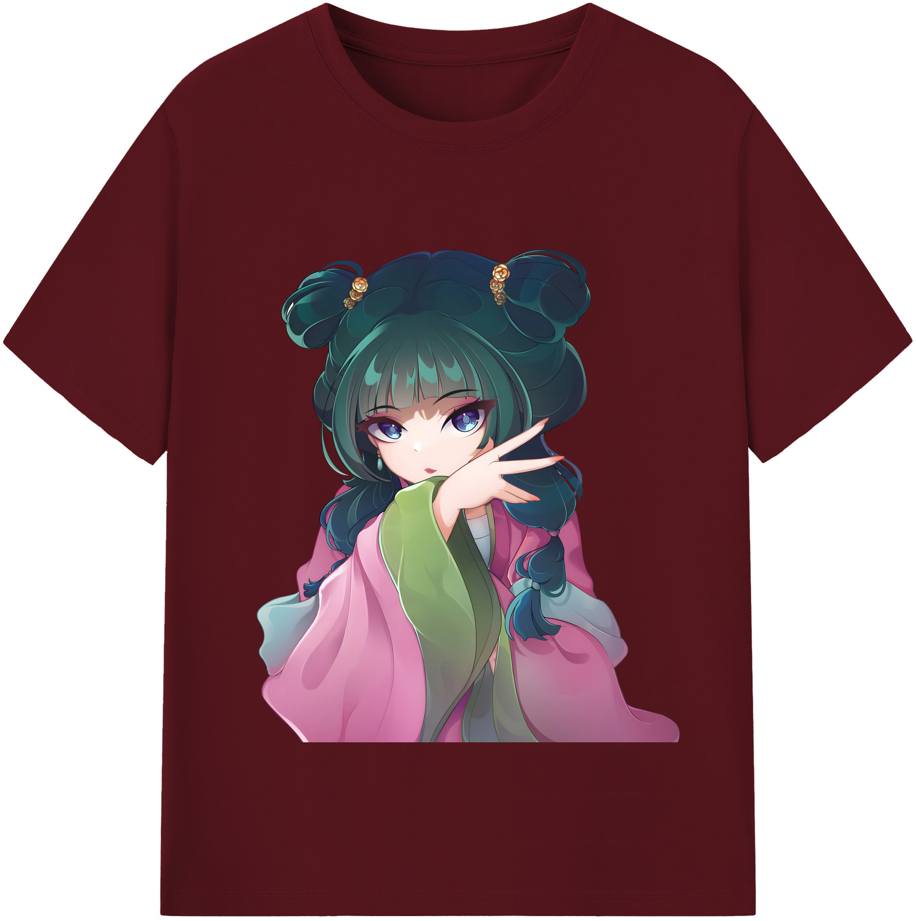 （画像用） 薬屋のひとりごと The Apothecary Diaries 綿100％半袖Tシャツ（フロントプリント）